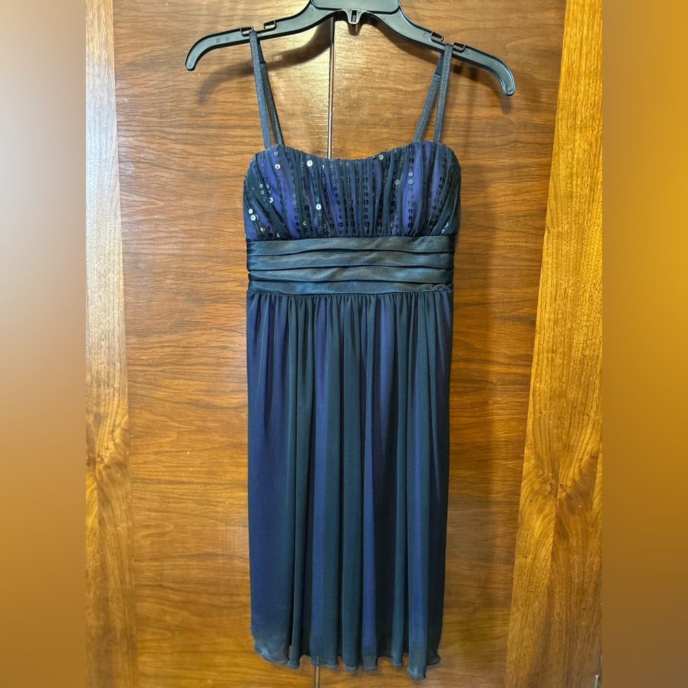 Purple City Triangles dress, small